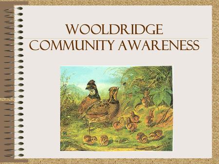 Wooldridge Community Awareness Helpful Information about the Wooldridge Community! Knowing where to go, or how to get in touch with the right agency.