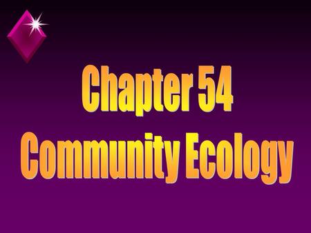Community Ecology u The study of the interactions between the species in an area.