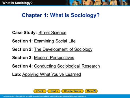 Chapter 1: What Is Sociology?