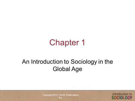 An Introduction to Sociology in the Global Age