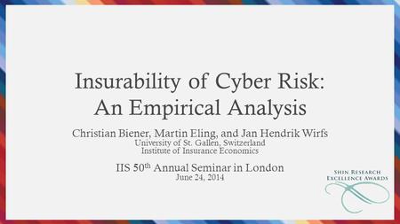 Insurability of Cyber Risk: An Empirical Analysis