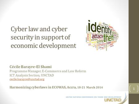 Cyber law and cyber security in support of economic development