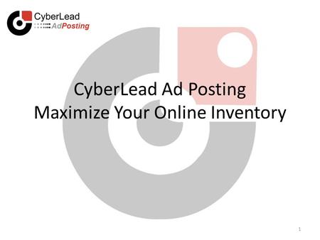 CyberLead Ad Posting Maximize Your Online Inventory 1.