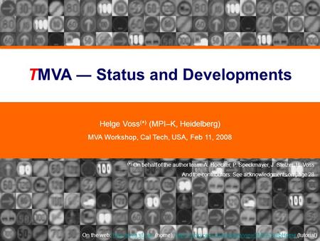 TMVA ― Status and Developments