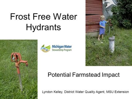 Frost Free Water Hydrants