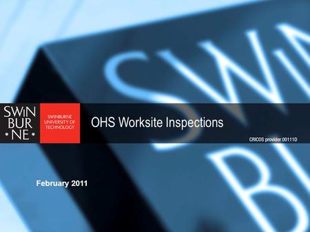 OHS Worksite Inspections February 2011. Health & Safety Systems > The goal of any health & safety system is to eliminate or reduce as far as is practicable.