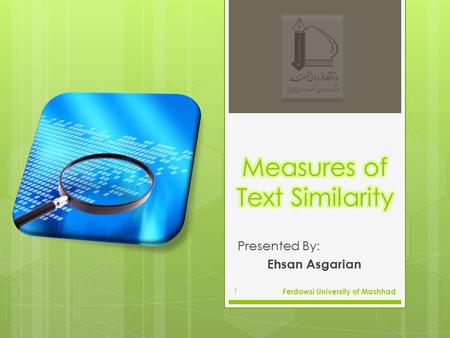 Measures of Text Similarity