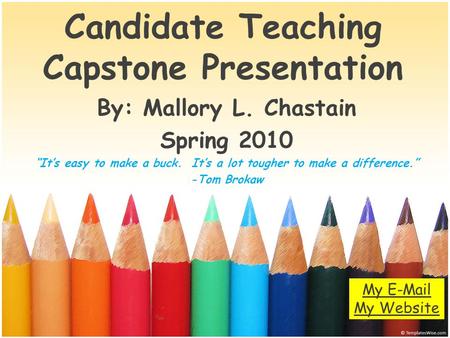 Candidate Teaching Capstone Presentation