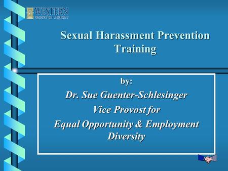 Sexual Harassment Prevention Training