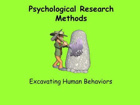 Psychological Research Methods