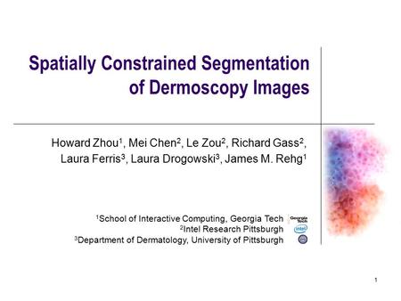 Spatially Constrained Segmentation of Dermoscopy Images