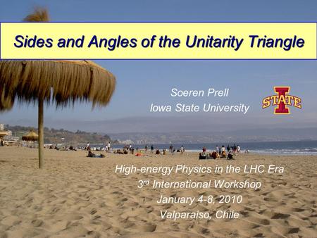 Sides and Angles of the Unitarity Triangle