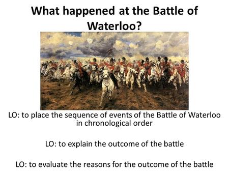 What happened at the Battle of Waterloo?