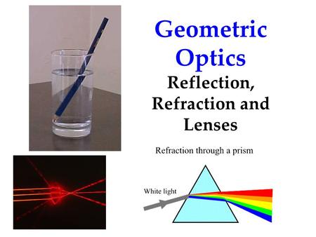 Reflection, Refraction and Lenses