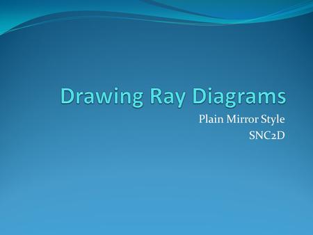 Plain Mirror Style SNC2D