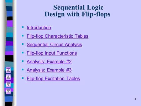 Sequential Logic Design with Flip-flops