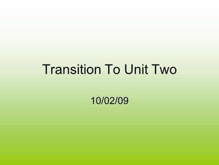 Transition To Unit Two 10/02/09. Essential Question Is the nature of man evil? Before we read the short story “The Interlopers” by Saki, write down your.
