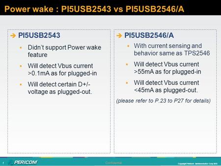 Power wake : PI5USB2543 vs PI5USB2546/A
