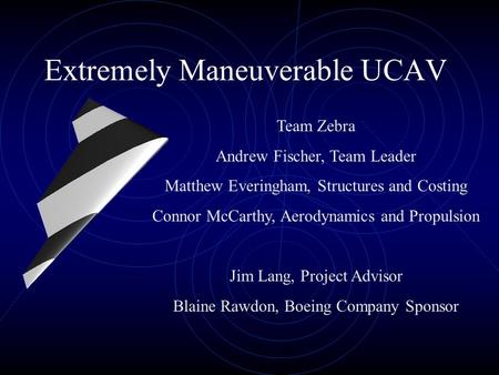 Extremely Maneuverable UCAV