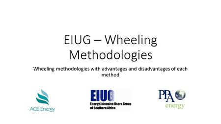 EIUG – Wheeling Methodologies
