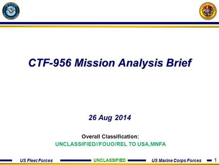 CTF-956 Mission Analysis Brief