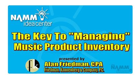 Music Product Inventory
