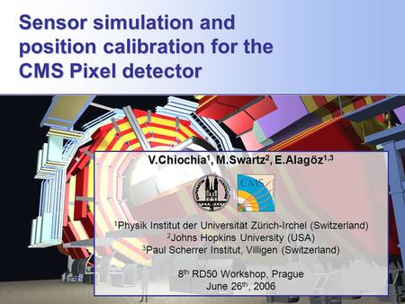 Sensor simulation and position calibration for the CMS Pixel detector