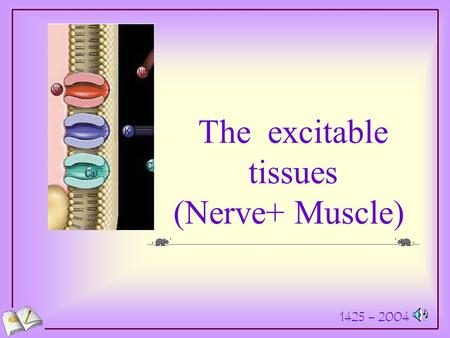 1425 – 2004 The excitable tissues (Nerve+ Muscle).