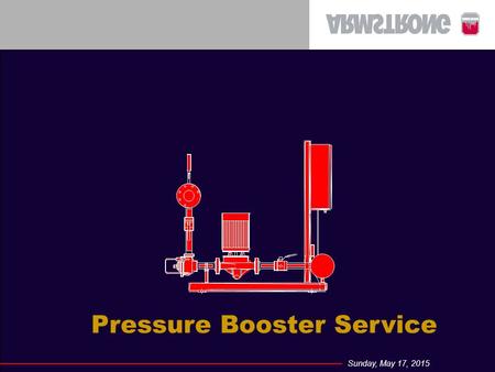 Sunday, May 17, 2015 Pressure Booster Service. Sunday, May 17, 2015 Booster Service Basics Control Panel Components Setting a pressure switch Setting.