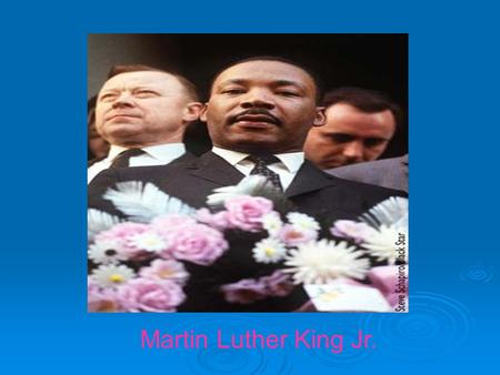 Martin Luther King Jr.. A QUOTE BY MARTIN LUTHER KING “I accept the Nobel Prize for Peace at a moment when 22 million Negroes of the United States of.