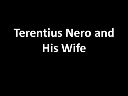 Terentius Nero and His Wife. Size: 65cm high, 58cm wide Date: 62-79 AD Style: Fourth Style From a house attributed to Pacuvius Proculus (House VII.2.6)