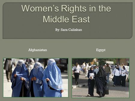 Women’s Rights in the Middle East