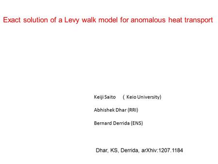 Exact solution of a Levy walk model for anomalous heat transport