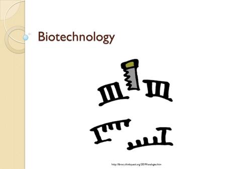 Biotechnology http://library.thinkquest.org/28599/analogies.htm.