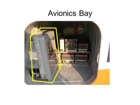 Avionics Bay. Junction Box Avionics Bay Slaving Accessory Recieves inputs from the flux detector in the left wingtip and the directional gyro. Computes.