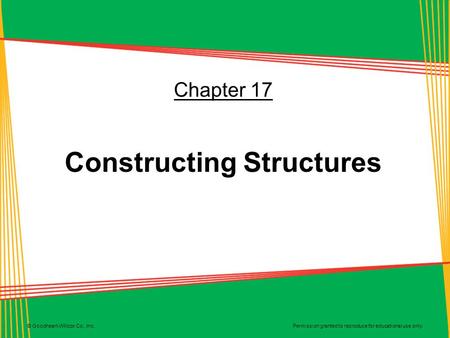 Constructing Structures