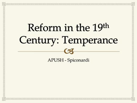 APUSH - Spiconardi.   The Second Great Awakening spurred numerous Protestant Reform movements  Focus on an individual’s role in attaining salvation.
