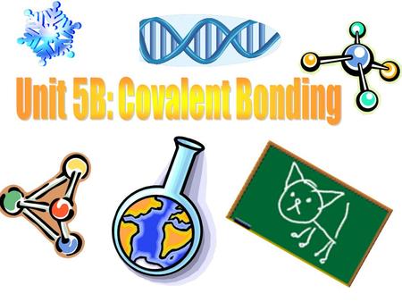 Covalent Bonds (2 nonmetals) …atoms share e– to get a full valence shell C1s 2 2s 2 2p 2 F1s 2 2s 2 2p 5 *Both need 8 v.e – for a full outer shell (octet.