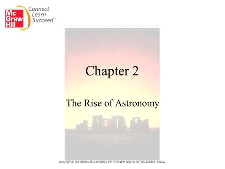 Chapter 2 The Rise of Astronomy