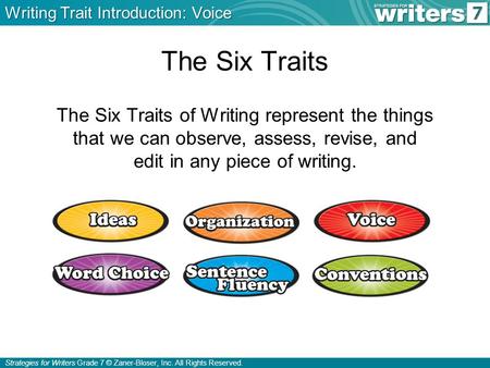 Writing Trait Introduction: Voice