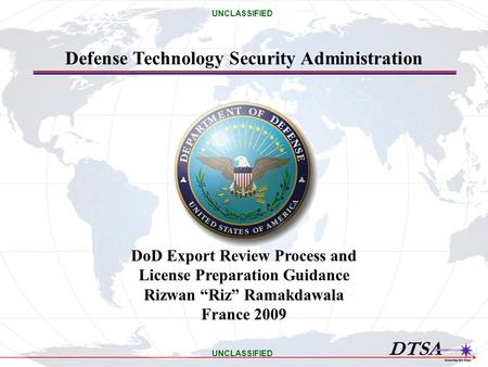 Defense Technology Security Administration