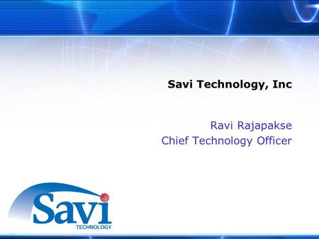 Ravi Rajapakse Chief Technology Officer