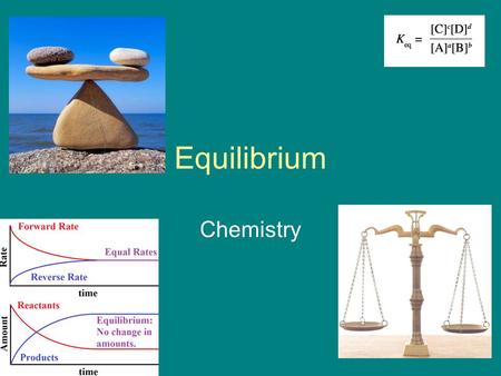 Equilibrium Chemistry. Equilibrium A + B  AB We may think that all reactions change all reactants to products, or the reaction has gone to completion.
