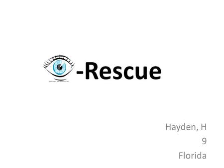 -Rescue Hayden, H 9 Florida I wrote down the problems I found and chose 1. It was that Smoke went in your eyes when you were stoking the firepit. One.