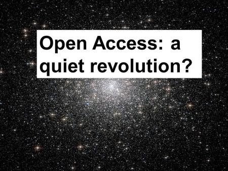 Swansea University 2013 Open Access: a quiet revolution?