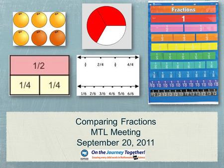 Comparing Fractions MTL Meeting September 20, 2011.
