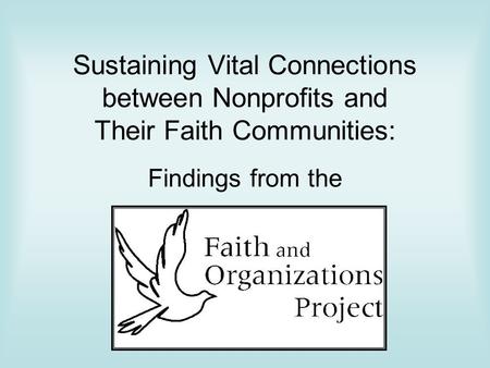 Background: Faith-Based Organizations