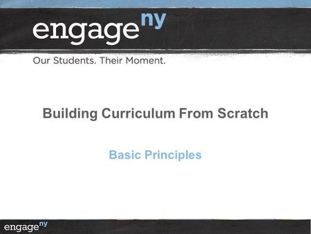 Building Curriculum From Scratch