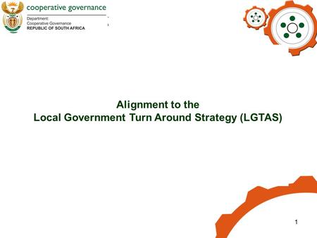 1 Alignment to the Local Government Turn Around Strategy (LGTAS)