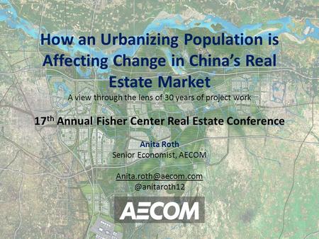 how an urbanizing population is affecting change in china"s real